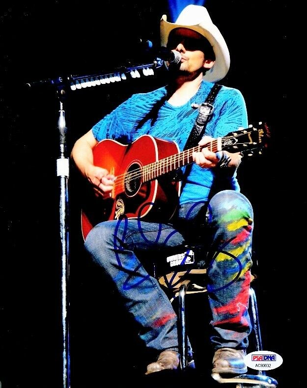 Brad Paisley Signed - Autographed Country Music Singer 8x10 Photo Poster painting + PSA/DNA COA