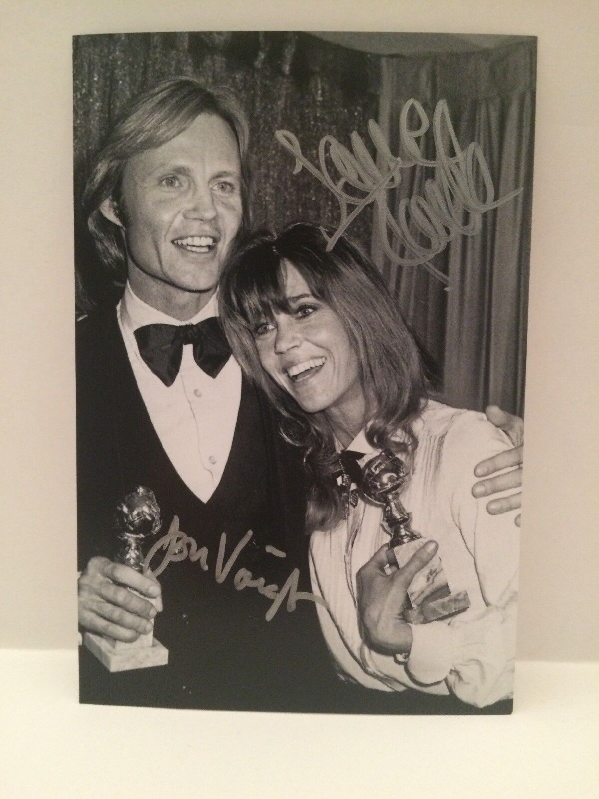 Jon Voight Jane Fonda Autographed Photo Poster painting