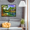 (5 Sizes)Lakeside House - Full Square Diamond Painting