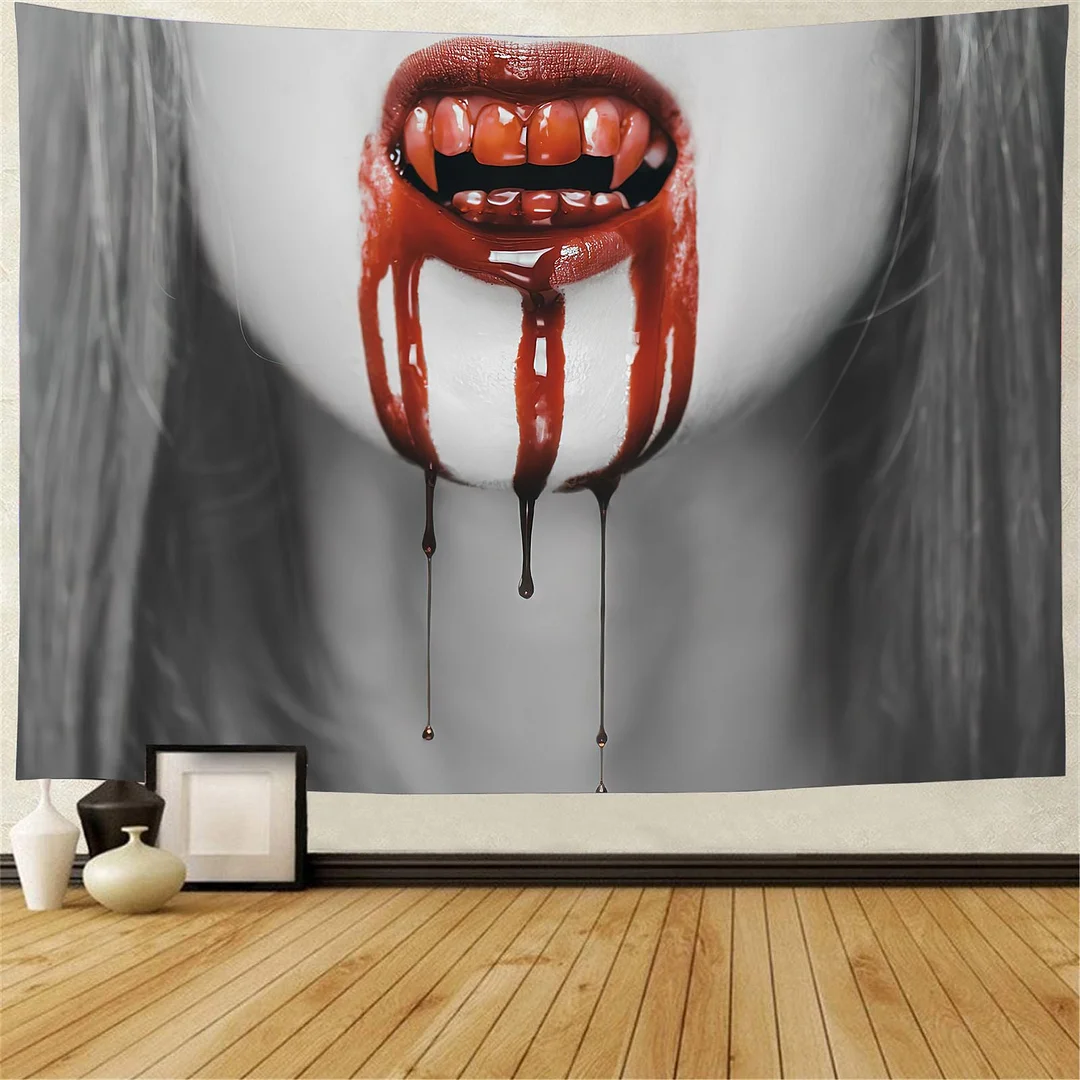 Halloween Pumpkin Lamp Wall Hanging Tapestry Bohemia Evil Magic Castle Ghost Wall Blanket Decor Horrible Devil Bedspread Mat