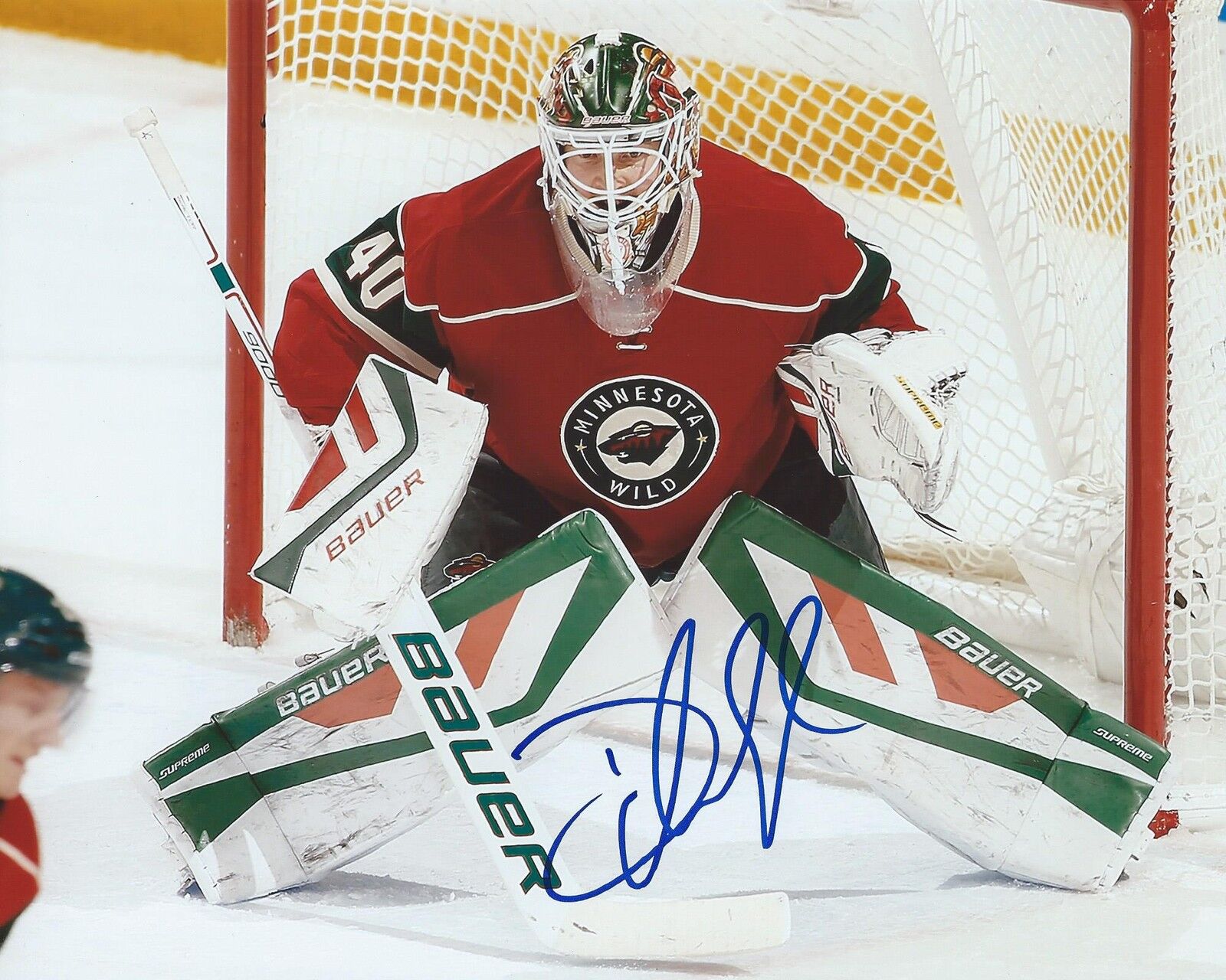 Devan Dubnyk Signed 8x10 Photo Poster painting Minnesota Wild Autographed COA C