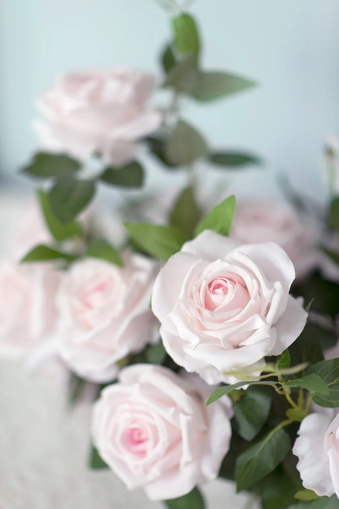 3.5" Silk Vendela Rose with Stem - 8 Styles