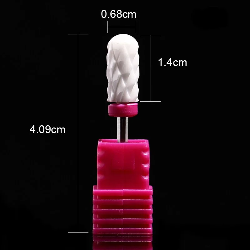 Nail Drill Bits Ceramic Milling Cutter Manicure Electric Nail Files Grinding Bits Mills Cutter Burr Pedicure Nail Art Tools-Nail Inspo