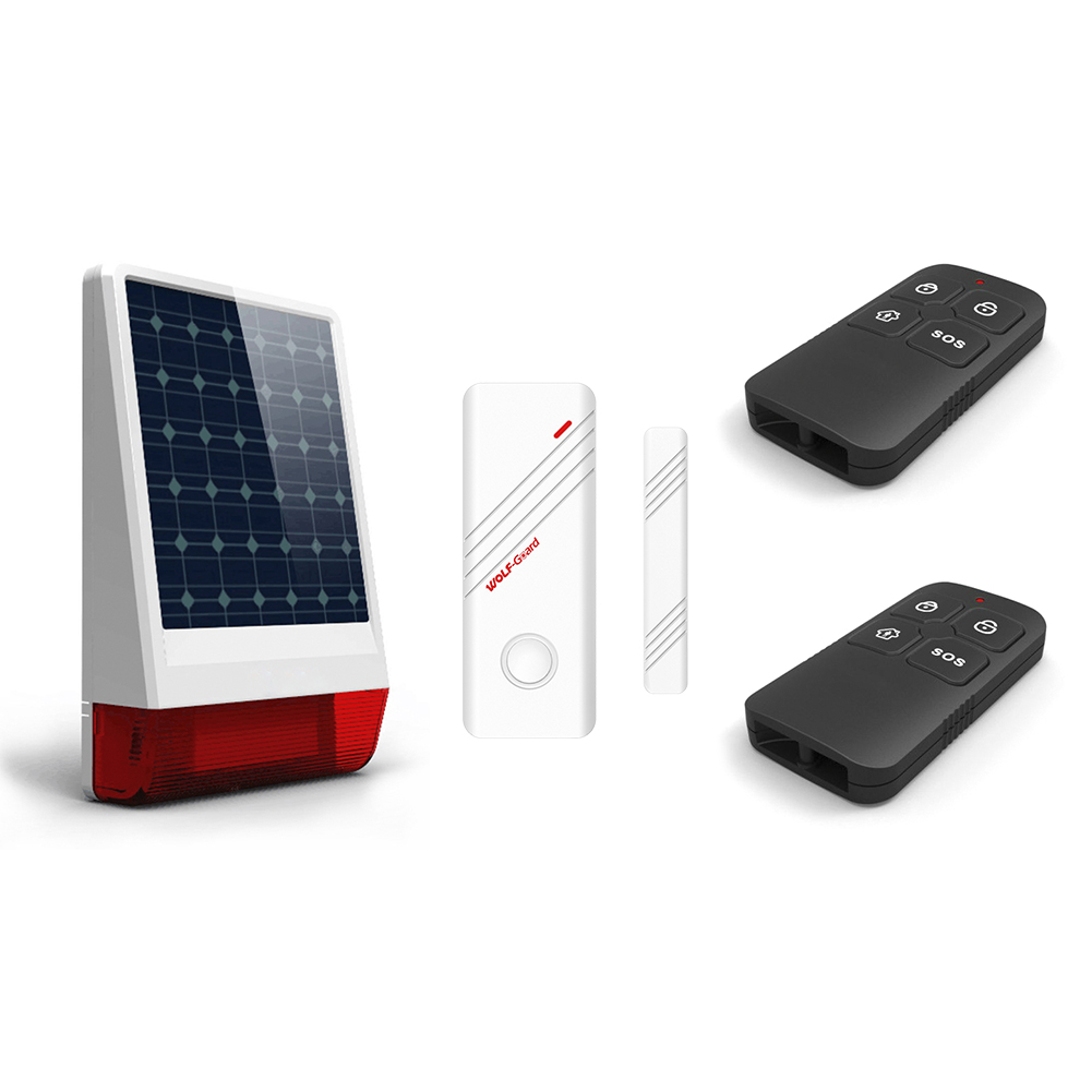 

Solar 433MHz Wireless Strobe Light Siren for Home Security Alarm System, 501 Original