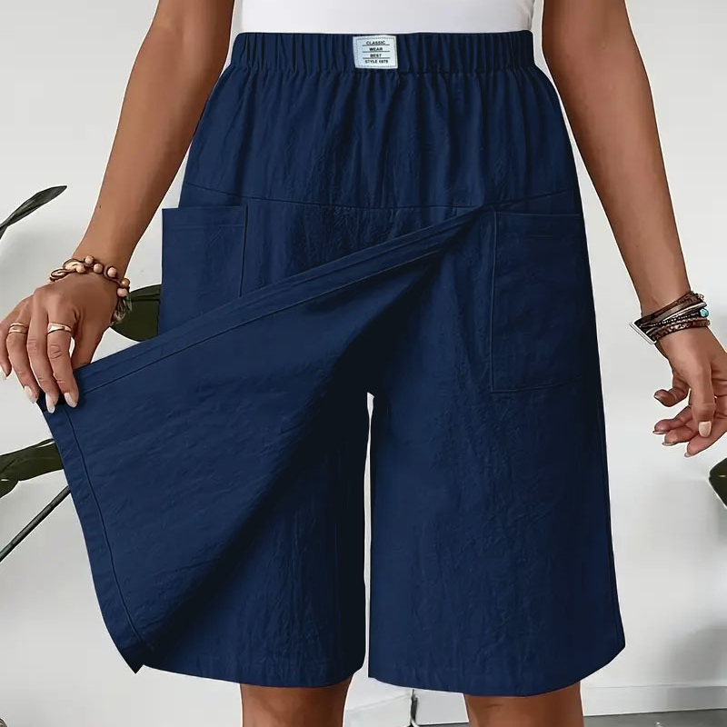 🩴Hot sale 50% off🩳Women's Casual Elastic Waist Wrap Skort