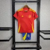 2024 Kids Size Spain Home Football Shirt 1:1 Thai Quality 