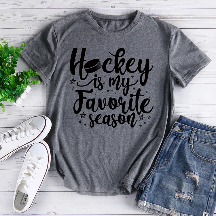 Hockey is my favorite season T-Shirt-07839-Annaletters