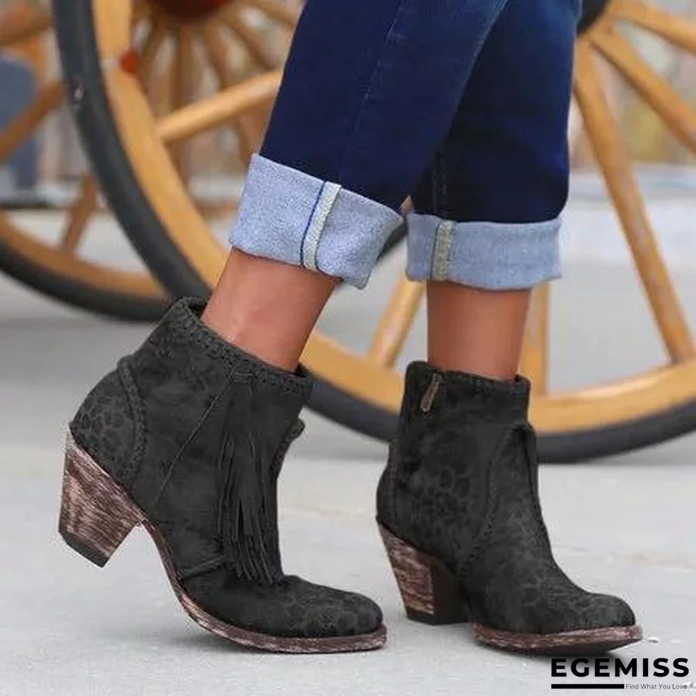Comfy Vintage Slip-on Booties Shoes | EGEMISS