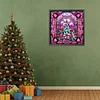 Diamond Painting -DIY Round Drill Stained Glass Pink Christmas
