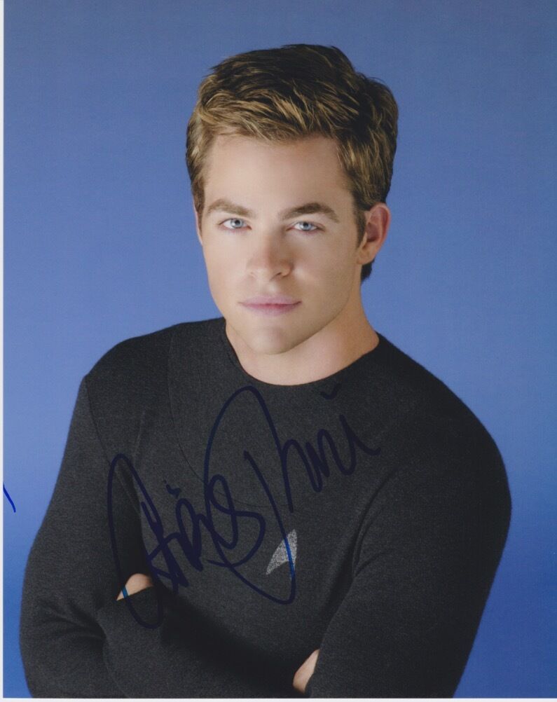 Chris Pine (Star Trek) signed authentic 8x10 Photo Poster painting COA