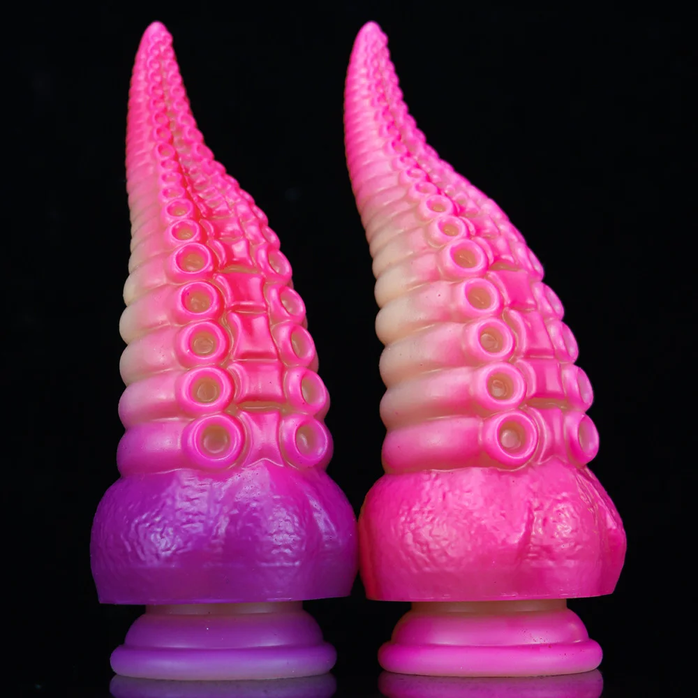 8in Multi-colored Tentacle Dildo Anal Plug Buttplug Monster Dildo (Triton)11