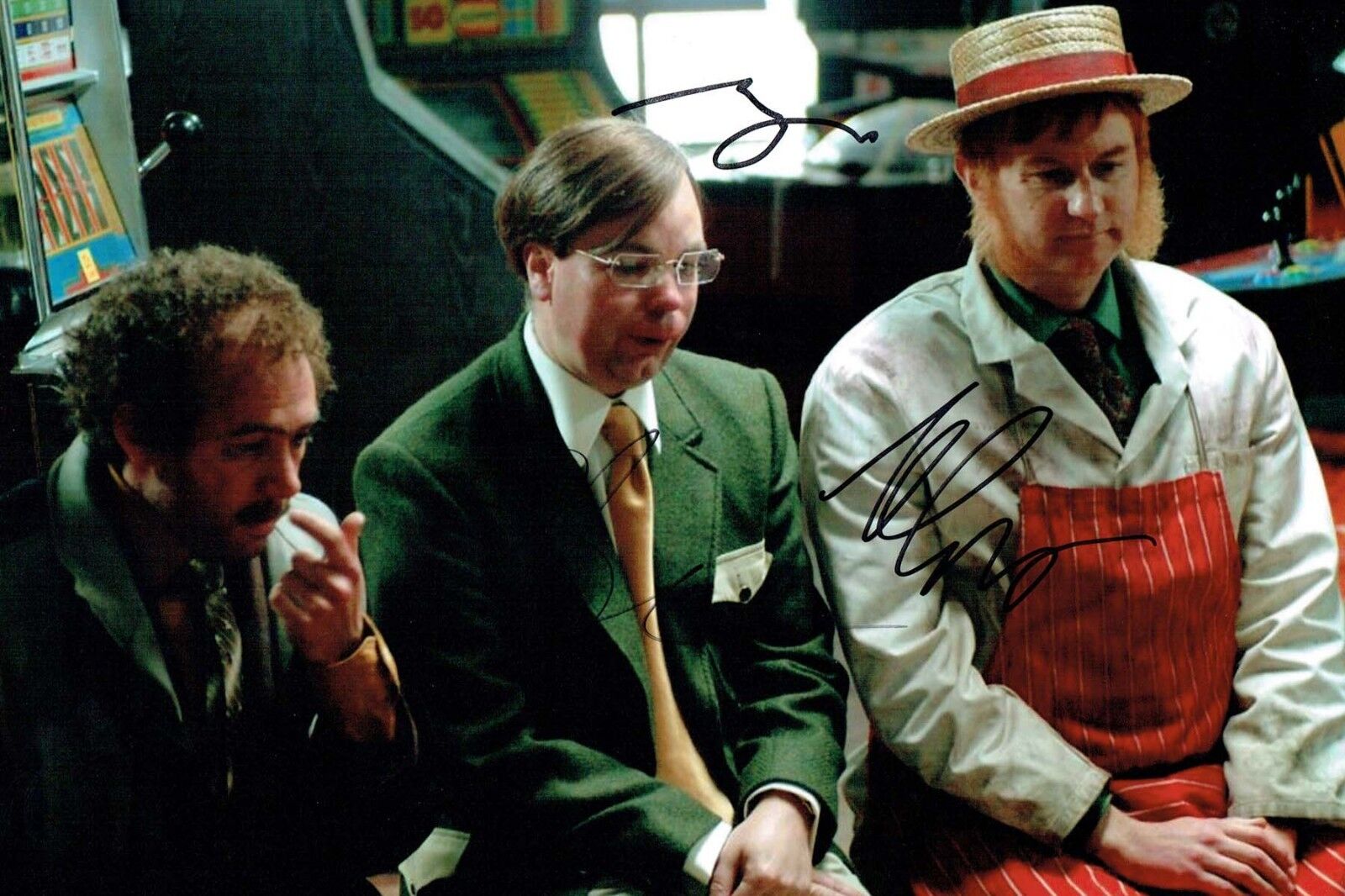 Mark GATISS Steve PEMBERTON Jeremy DYSON SIGNED Photo Poster painting COA League of Gentleman