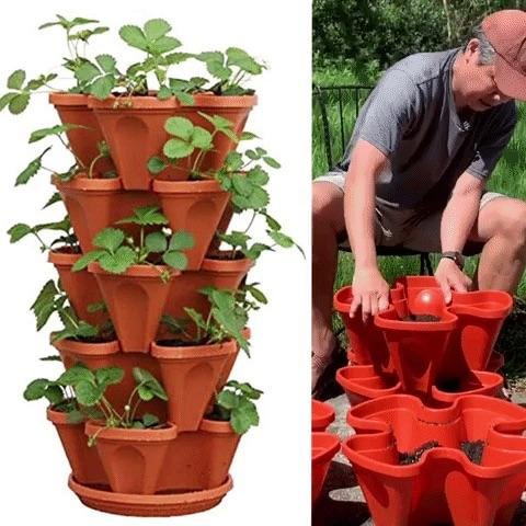 Vertical Stacking Plant Pots