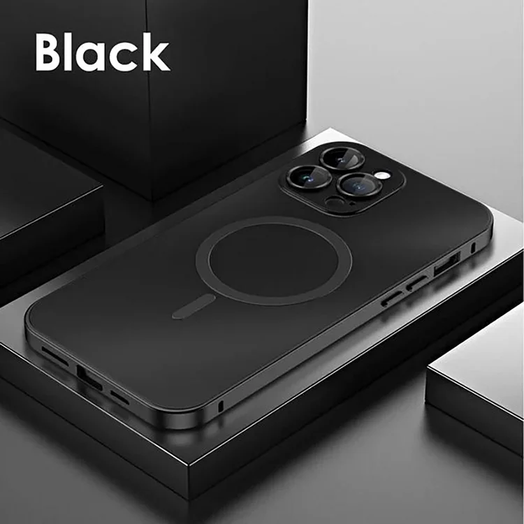 Wireless Charging Aluminium Frame Magnetic Case For iPhone
