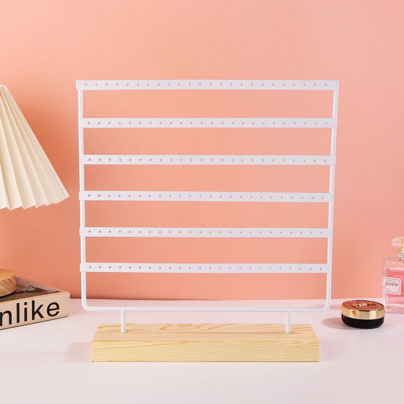 Hot Selling Jewelry Rack Earrings Display Stand Removable Wooden Bottom Earrings Jewelry Earrings Storage Rack