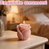 Rose Bud Candle Silicone Mould DIY Flower Aromatherapy Candle Mould Reusable Handmade Soap Silicone Moulds for Valentines Day Wedding Handicraft Souvenir (Valentine Day A)