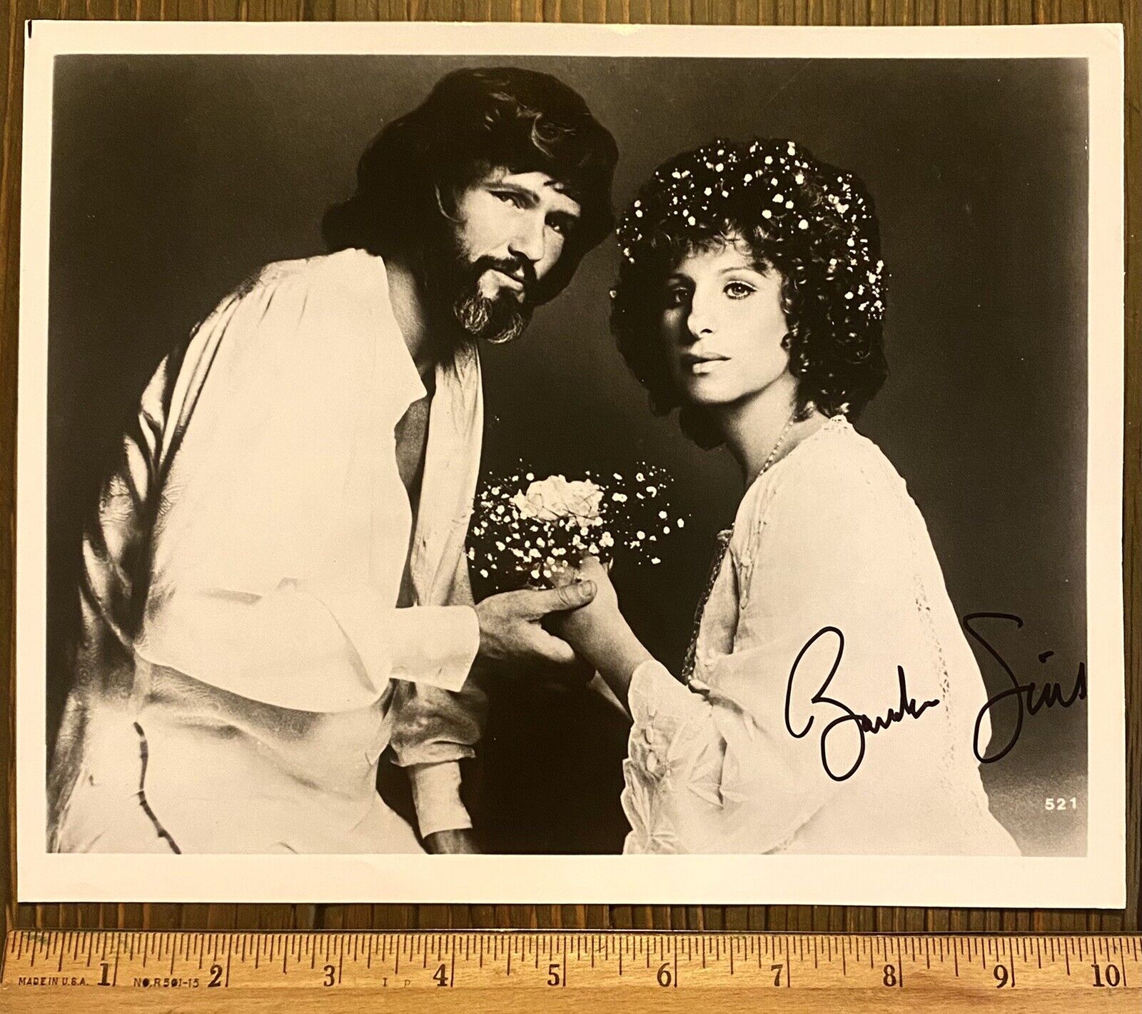 BARBRA STREISAND Signed 8x10 A STAR IS BORN Photo Poster paintinggraph W/ COA Kris Kristofferson