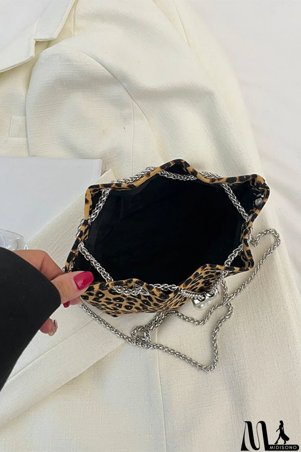 MidiSono - Animal Print Nylon Bucket Bag