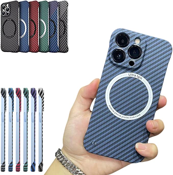 IPhone 13/14 Series Carbon Fiber Texture Slim and Light Wireless Charging Case