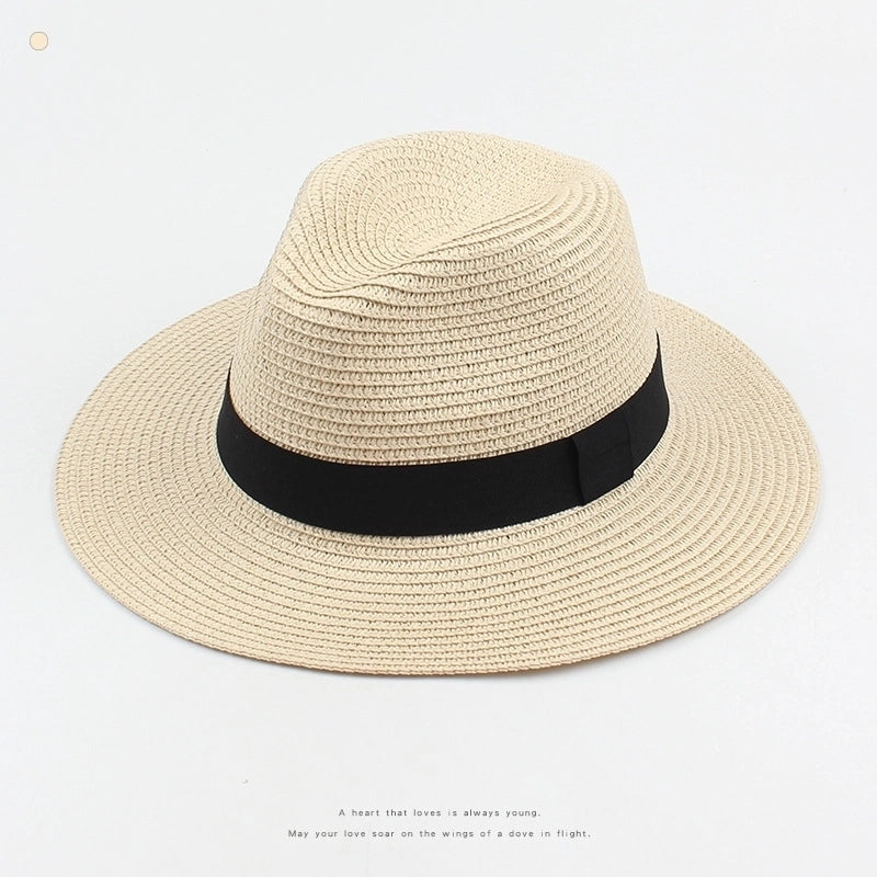 Fashion Wide Brim Sunscreen Sunshade Straw Fisherman Hat