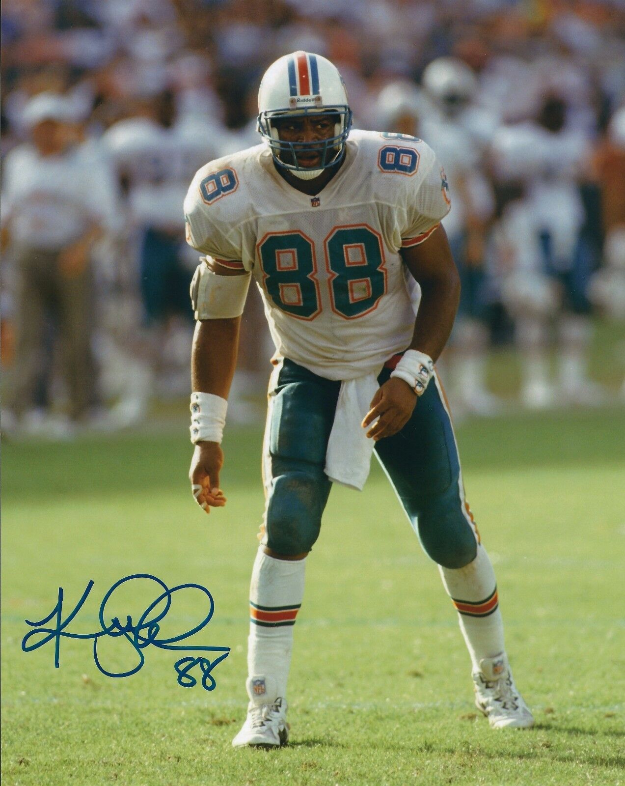 Autographed KEITH JACKSON Miami Dolphins 8x10 Photo Poster painting w/COA