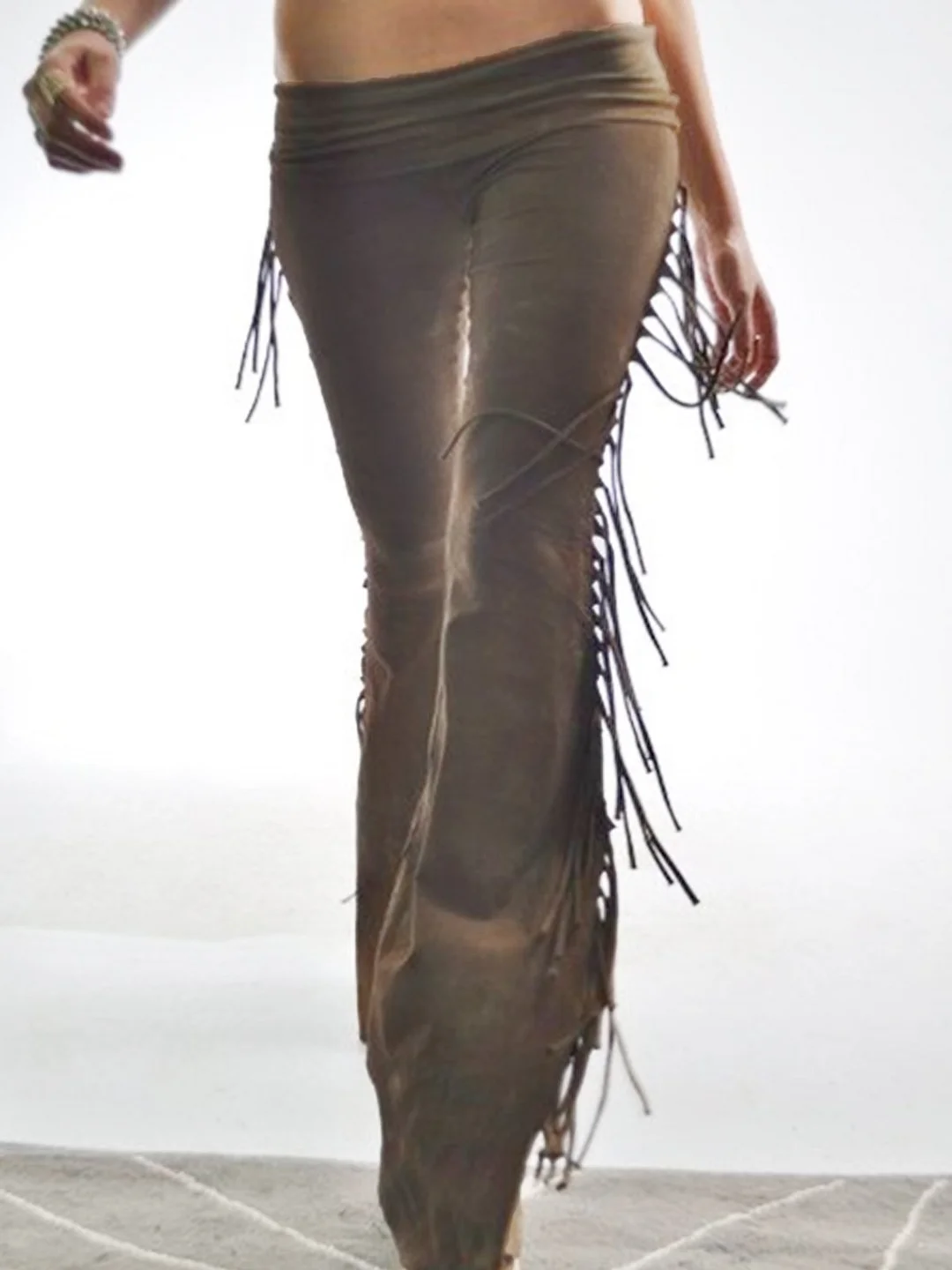 Fringed Casual Pants