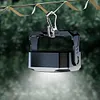 COB LED Outdoor Work Light USB Rechargeable Flashlight for Car Repair (Black)