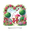 Acrylic Special Shape Flower Hourglass Table Top Diamond Painting Ornament Kits