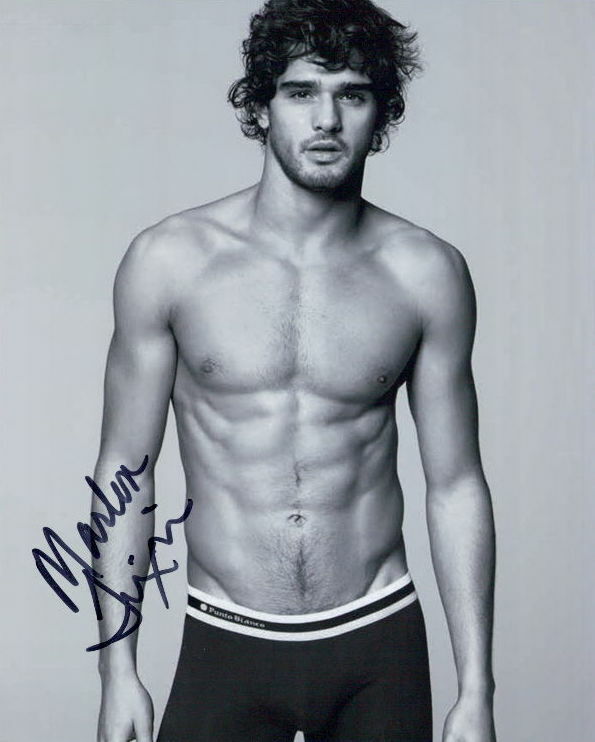 Marlon Teixeira male model signed shirtless 8x10 Photo Poster painting