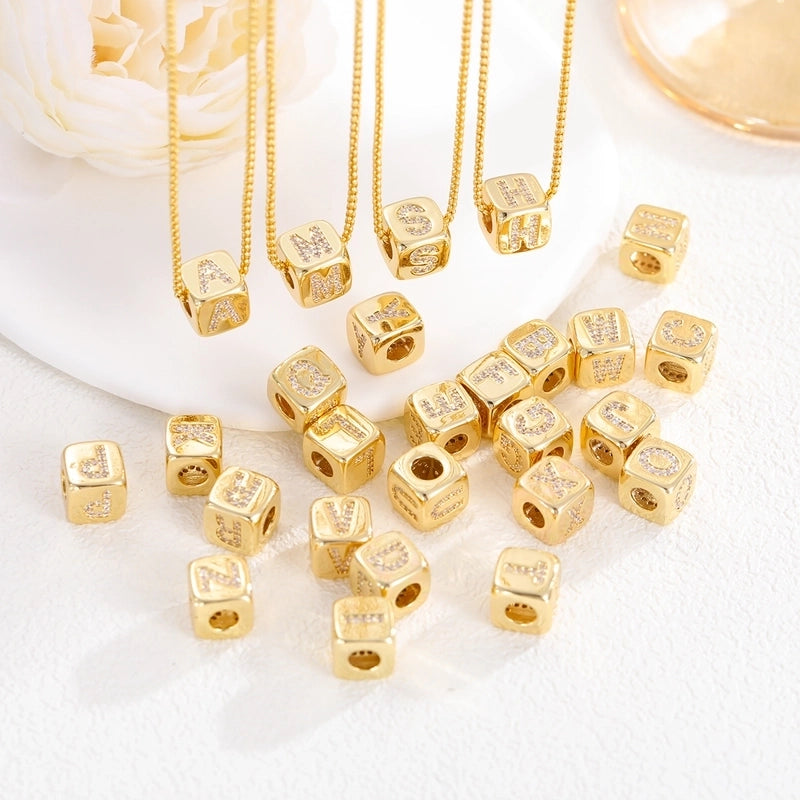 1 Piece Copper Letter Jewelry Accessories Pendant