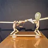 Handmade Wooden Shooting Balloon Puppet