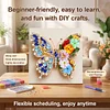 Pre-Framed 3D Rhinestones Butterfly With Artificial Flower Diamond Painting DIY Craft Kit 