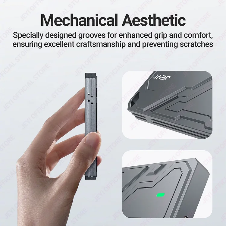 JEYI M.2 SSD Enclosure RTL9210 NVMe Mobile Box - Thumbnail 2