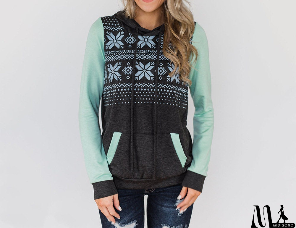 MidiSono - Floral Bliss Hooded Sweatshirt