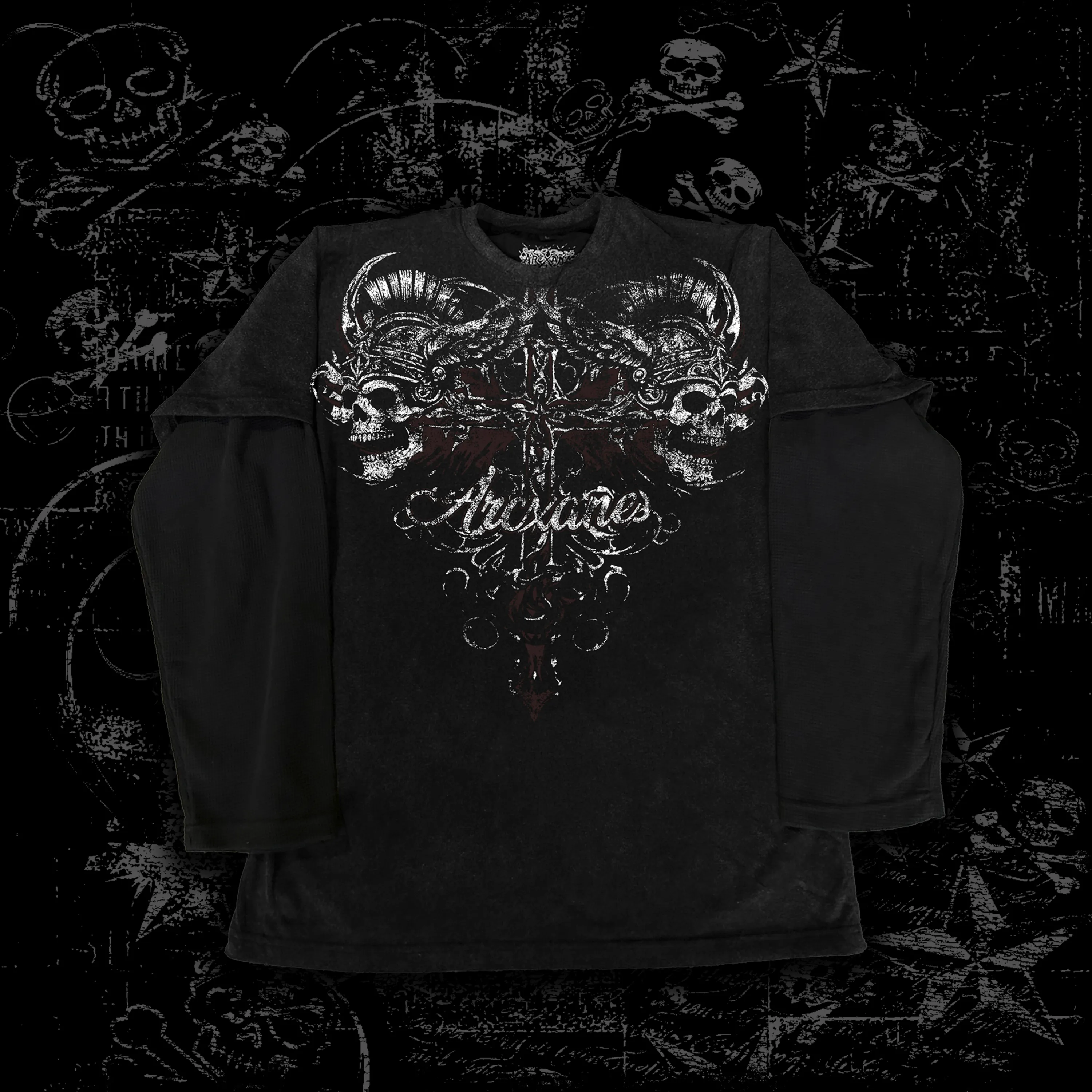 Arcane Skulls Tee (Thermal sleeves)