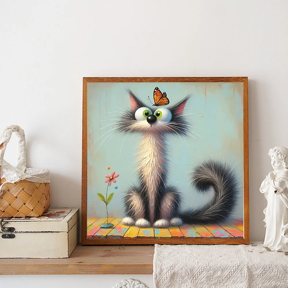 Diamond Painting - Full Round Drill - Cat (Canvas|40*40cm)