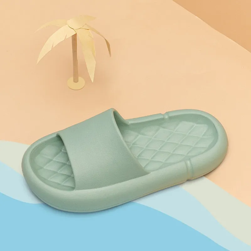 Platform Slippers Women Men Slides Indoor Women Shoes Bathroom EVA Shower Home Slipper Soft Pool Summer Beach Sandals