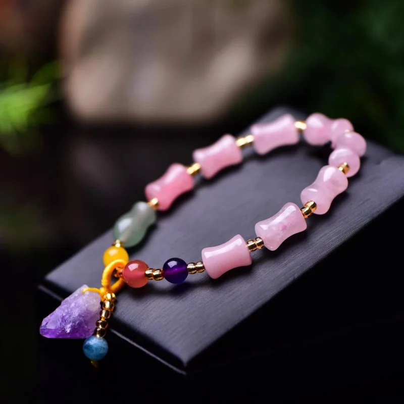 Natural Amethyst & Agate Bracelet