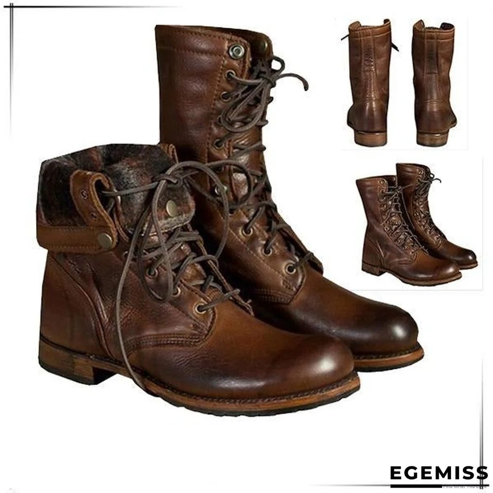 Autumn and Winter Men's Boots Shoes Boot Knight Boots | EGEMISS