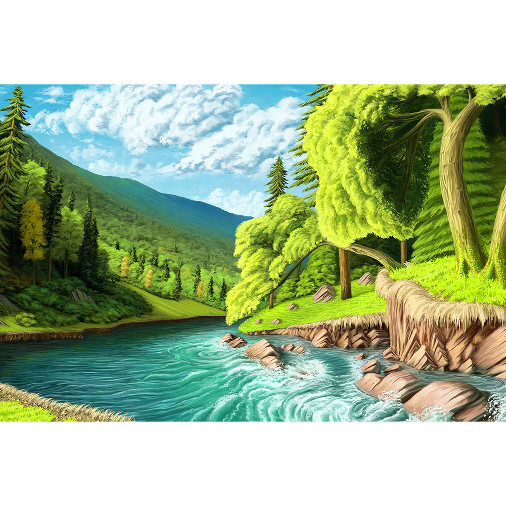 

Quiet River Grove - 1000 Pieces Jigsaw Puzzle, 501 Original