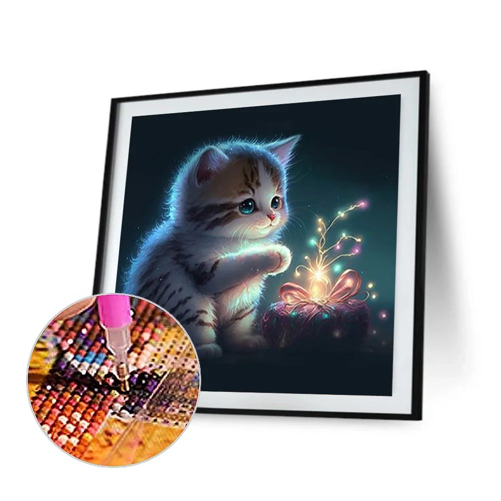 Diamond Painting - Full Round Drill - Cat(Canvas|30*30cm)