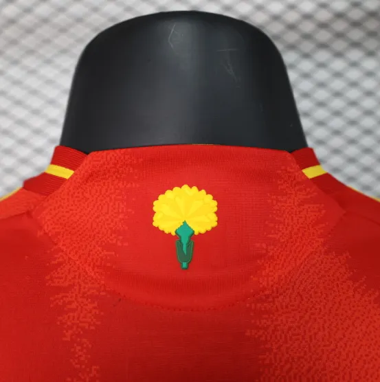 2024 Spain Home Player Version Men's Football T-Shirt Thai Quality