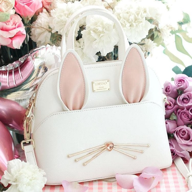 White Bunny Ear Shell Bag SP179119
