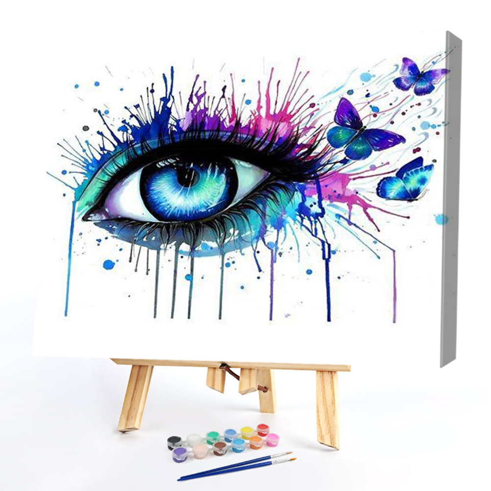 

50*40CM - Paint By Numbers - Butterfly Eye, 501 Original
