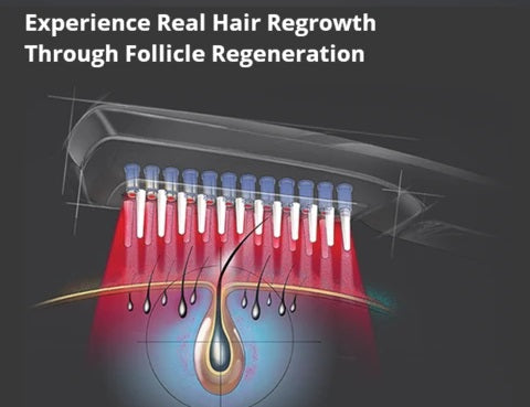 Maikuro™ Infrared Laser Comb - Scalp Massager For Hair Growth is a drug-free alternative for treating hair loss and promote new hair growth effectively.