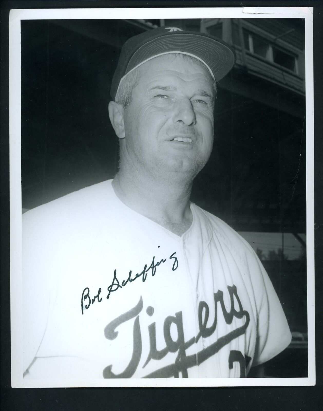 Bob Scheffing Signed Type 1 Don Wingfield 8 x 10 Press Original Photo Poster painting Tigers