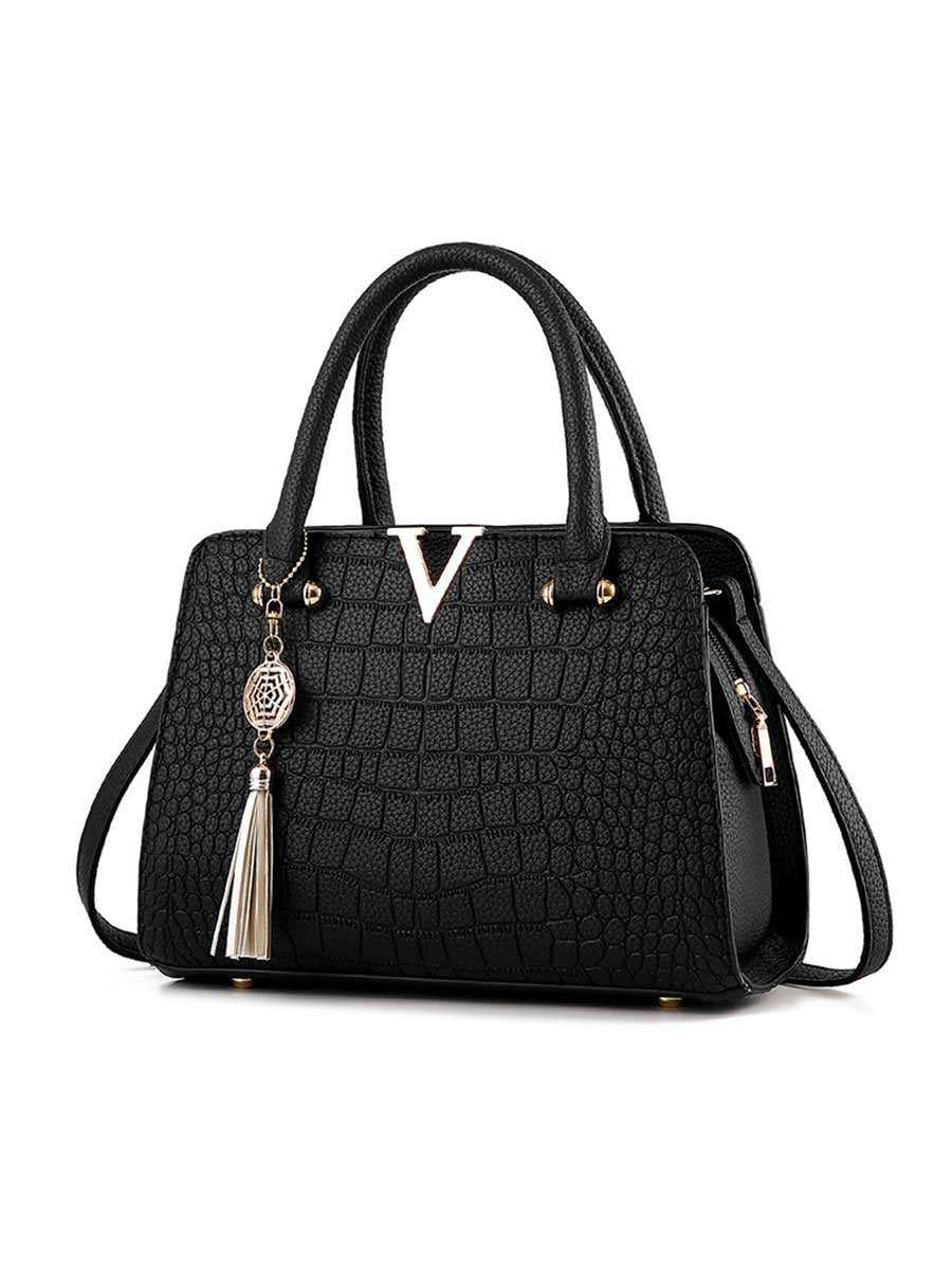 Ladies Bag Women Crocodile Pattern Handbag