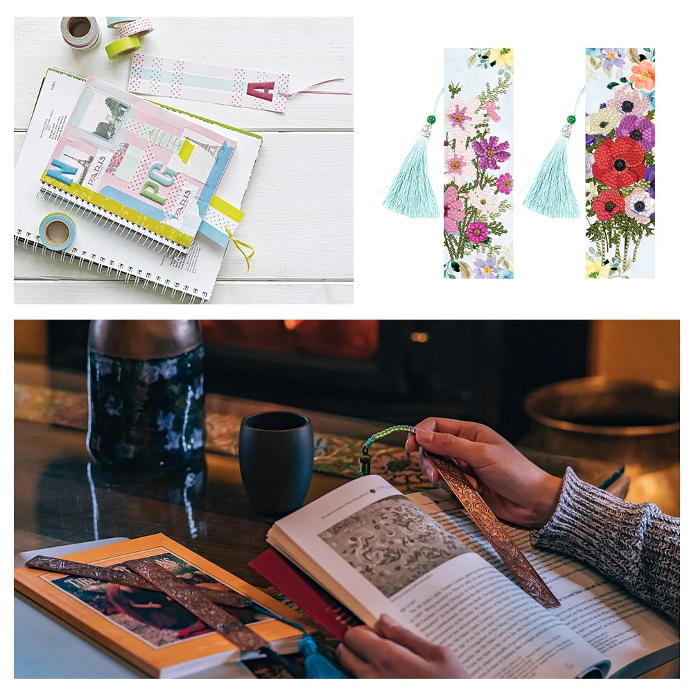 2pcs Diamond Painting Bookmark - Flower