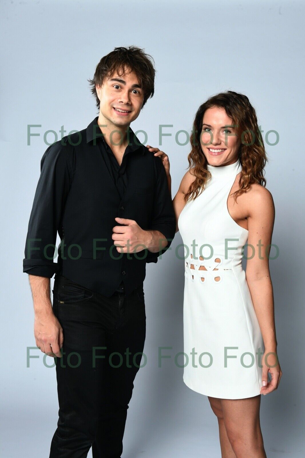 Franziska Wiese - Alexander Rybak Foto 20 x 30 cm ohne Autogramm (Be-7