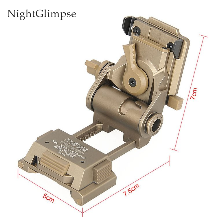 Mental L4 G24 Mount PVS-18 Low Profile Breakaway Night Vision Dovetail Base Helmet Adapter/Bracket   - HaikeWargame